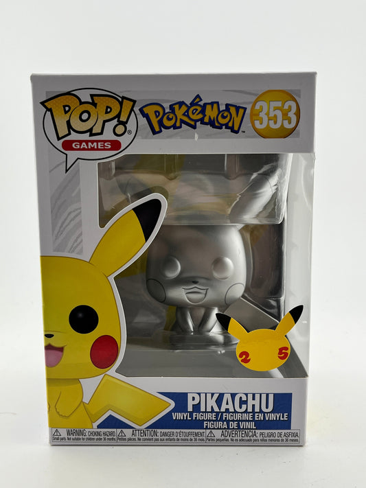 Funko POP! Games Pokémon - Pikachu #353 - 25th Anniversary FRENLY BRICKS - Open 7 Days