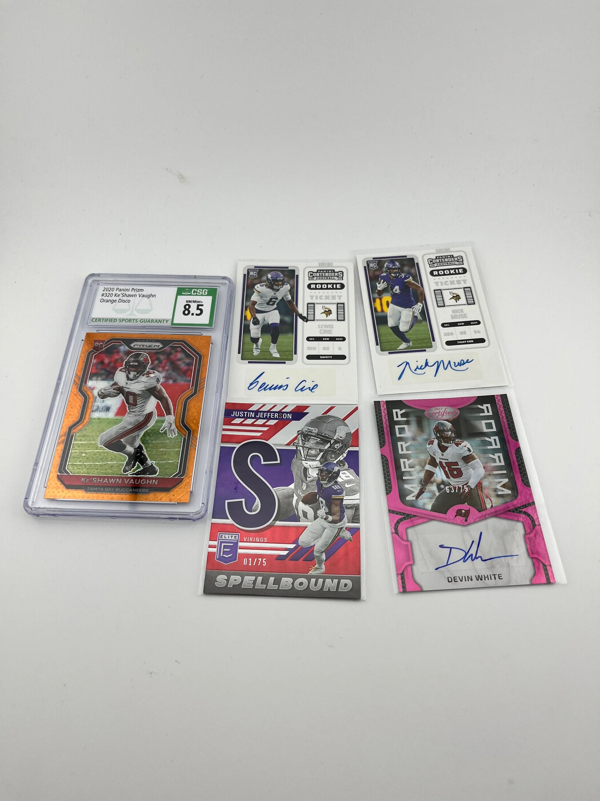 NFL Player Card Lot #3 AutoGraphed/Graded/Numbered FRENLY BRICKS - Open 7 Days