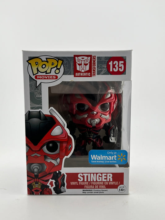 Funko POP! Movies Transformers- Stinger #135 - Walmart Exclusive - Vinyl Collectable FRENLY BRICKS - Open 7 Days