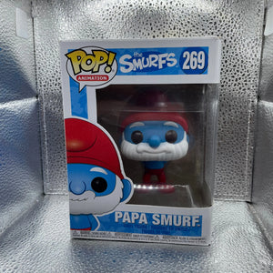 Pop Animation! Smurfs : Papa Smurf Vinyl Figure by Funko #269 FRENLY BRICKS - Open 7 Days