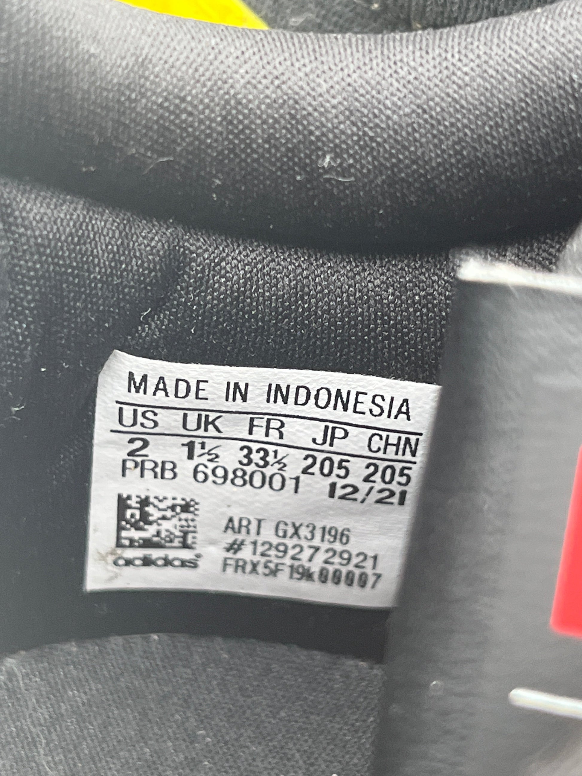 Kids Adidas x LEGO® Racer TR X Yellow & Black Shoes Size Y2 USED FRENLY BRICKS - Open 7 Days