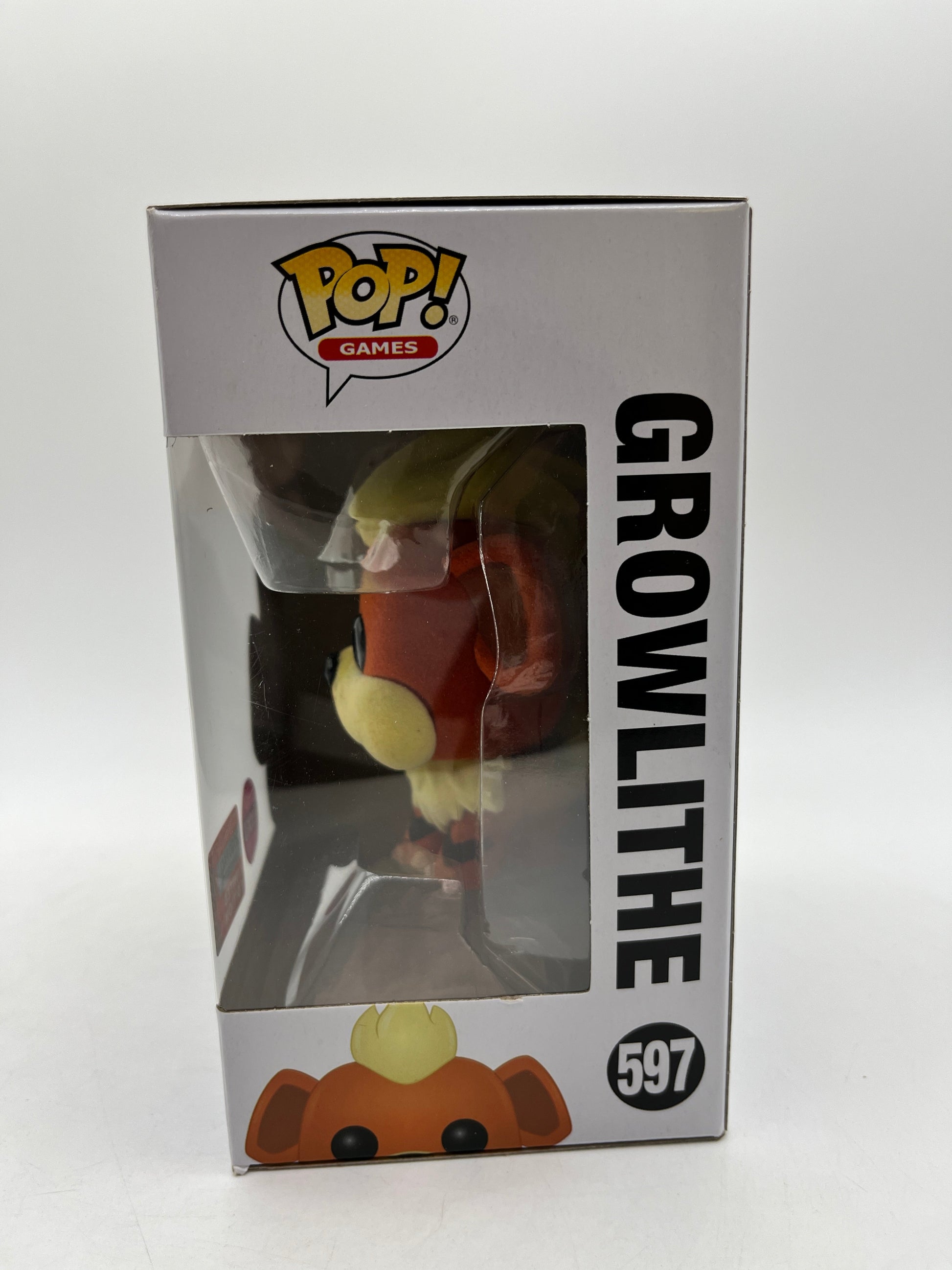 Funko POP! Games Pokémon - Growlithe #597 - Flocked Limited Edition FRENLY BRICKS - Open 7 Days
