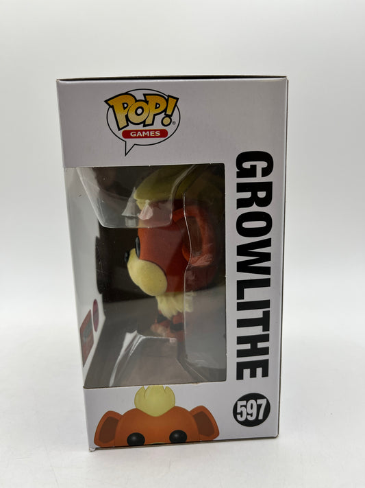 Funko POP! Games Pokémon - Growlithe #597 - Flocked Limited Edition FRENLY BRICKS - Open 7 Days