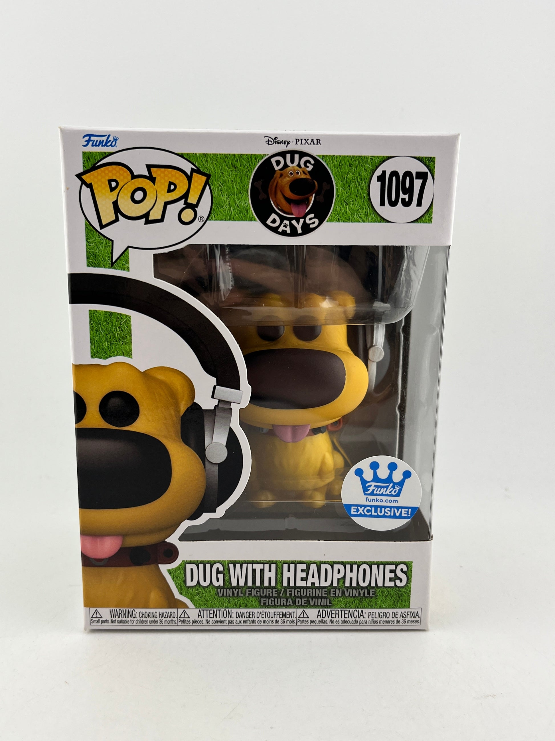 Funko POP! Disney Pixar Dug Days - Dug With Headphones #1097 - Funko Exclusive FRENLY BRICKS - Open 7 Days