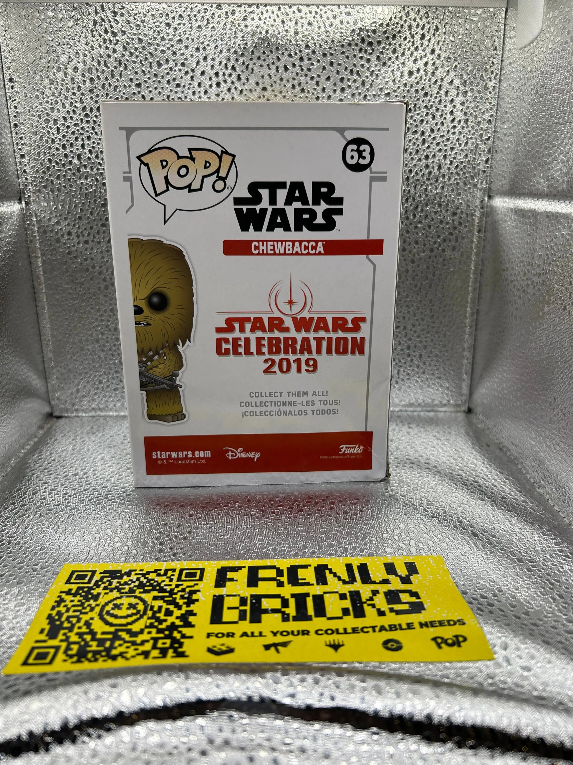 Pop Vinyl Star Wars #63 Chewbacca FRENLY BRICKS - Open 7 Days