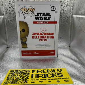 Pop Vinyl Star Wars #63 Chewbacca FRENLY BRICKS - Open 7 Days