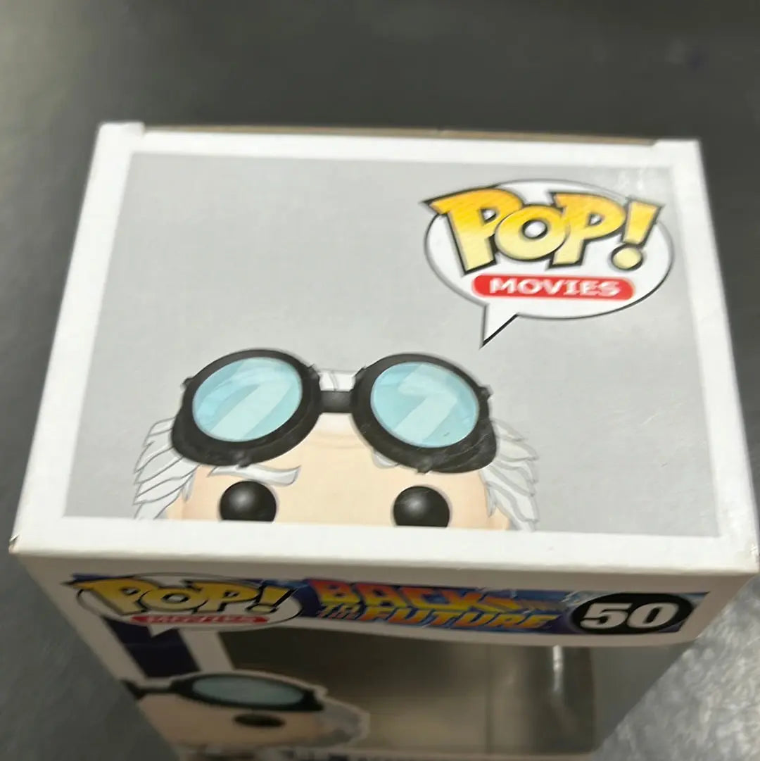 BACK TO THE FUTURE Dr Emmett Brown Pop! Vinyl #50 Movies FRENLY BRICKS - Open 7 Days