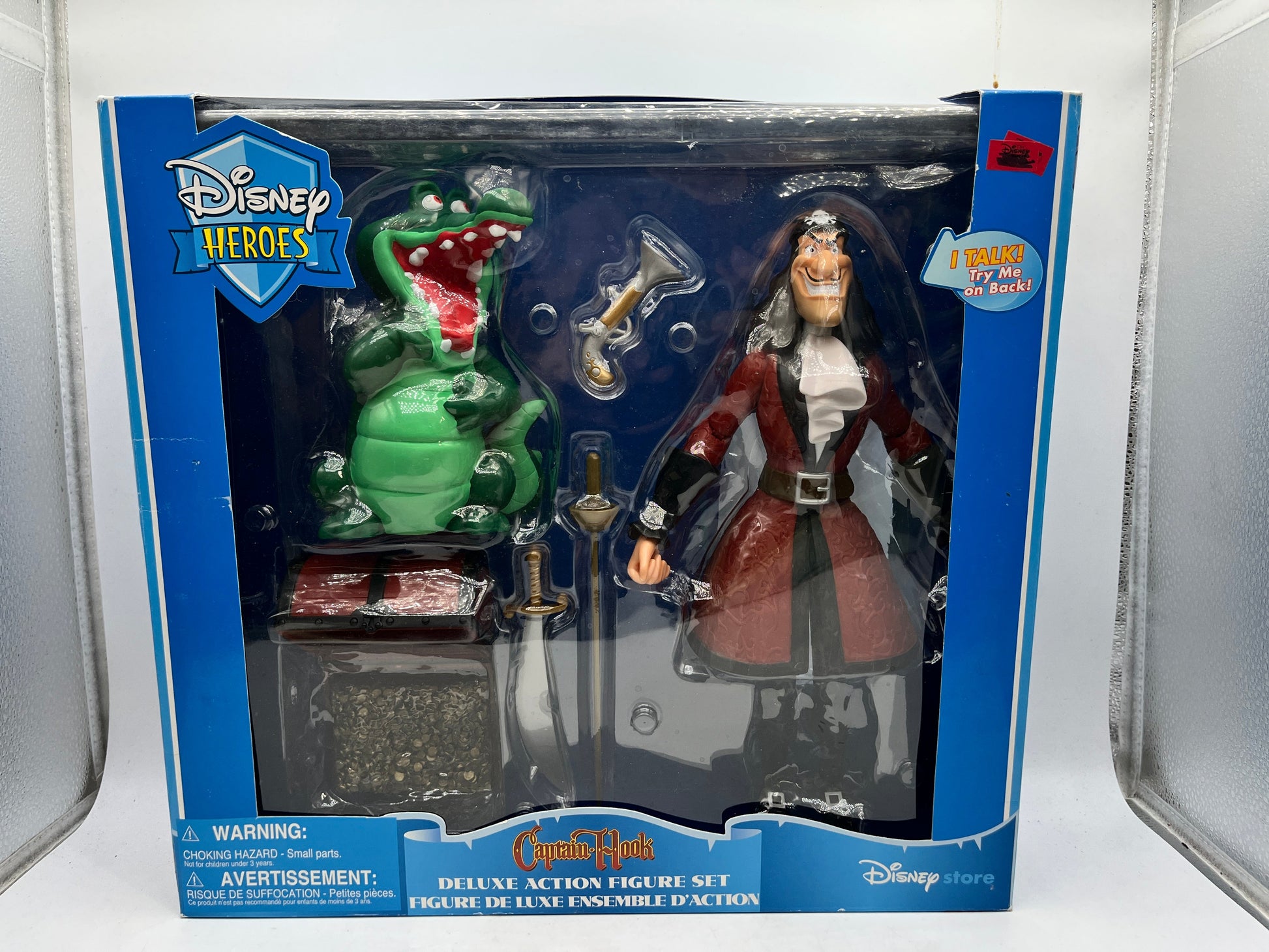 Disney Heroes Captain Hook Deluxe Action Figure Set w/Croc - Disney Store - Sealed FRENLY BRICKS - Open 7 Days