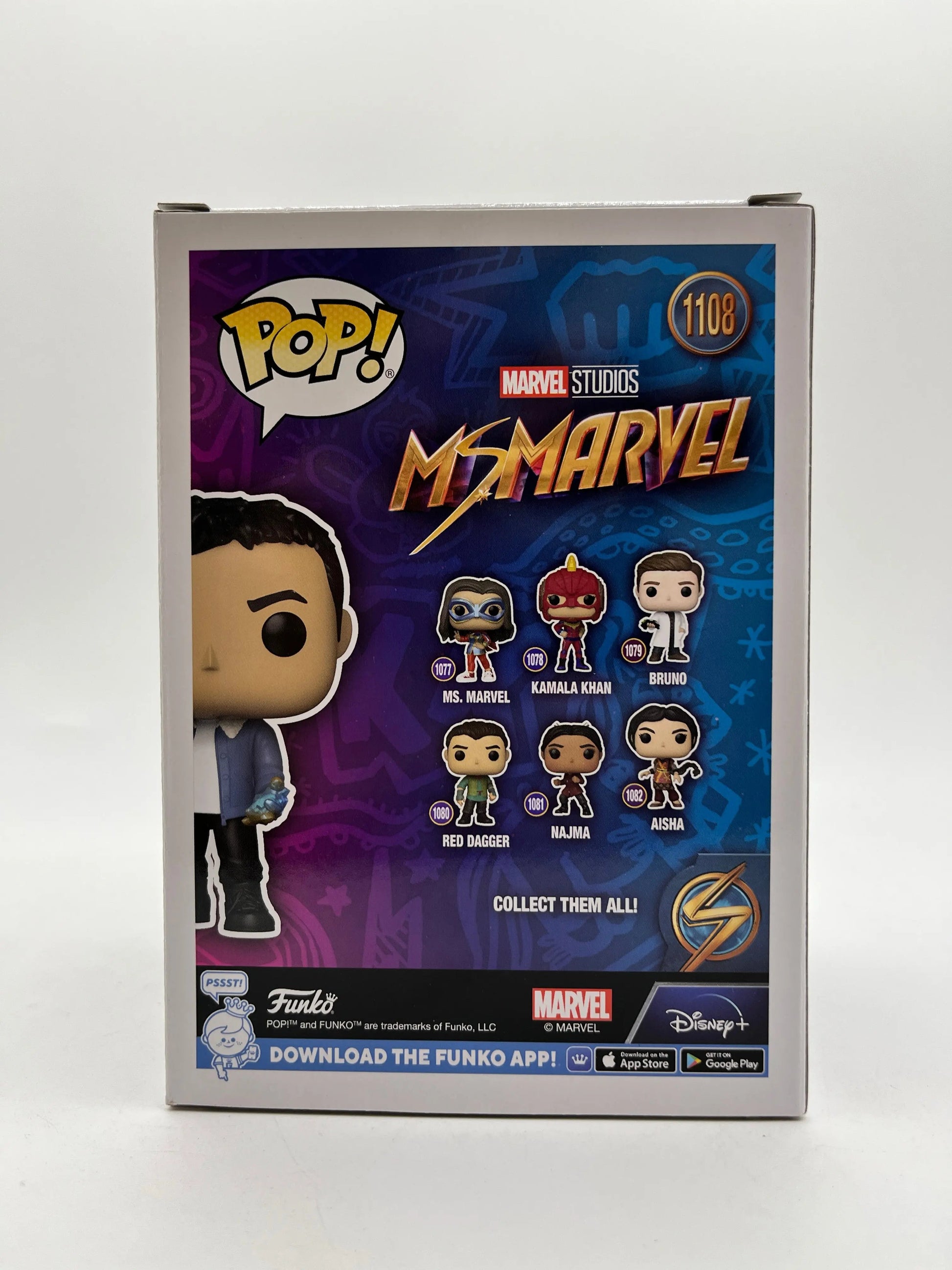 Funko POP! Marvel Ms Marvel Kamran Special Edition #1108 - Vinyl Collectable FRENLY BRICKS - Open 7 Days