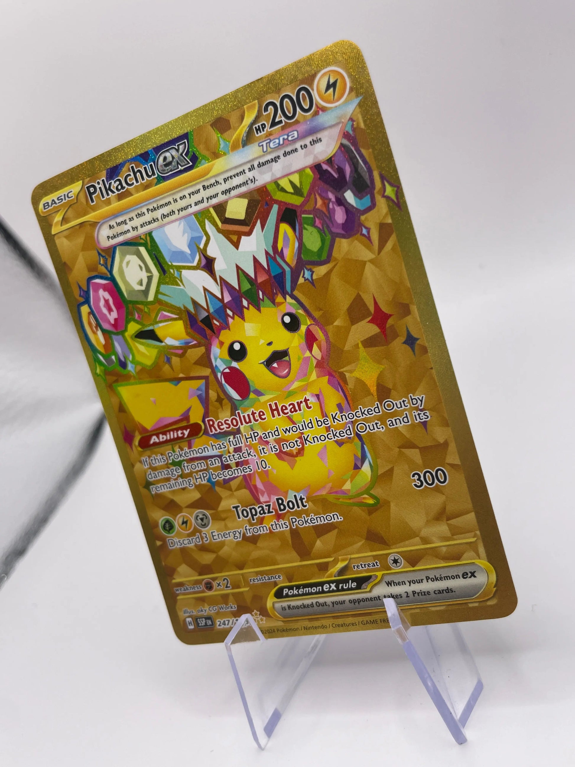 2025 Pokemon TCG - Pikachu ex - 247/191 - SV08: Surging Sparks - MINT FRENLY BRICKS - Open 7 Days
