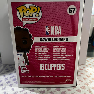 Funko Pop Vinyl basketball Clippers Kawhi Leonard #67 FRENLY BRICKS - Open 7 Days