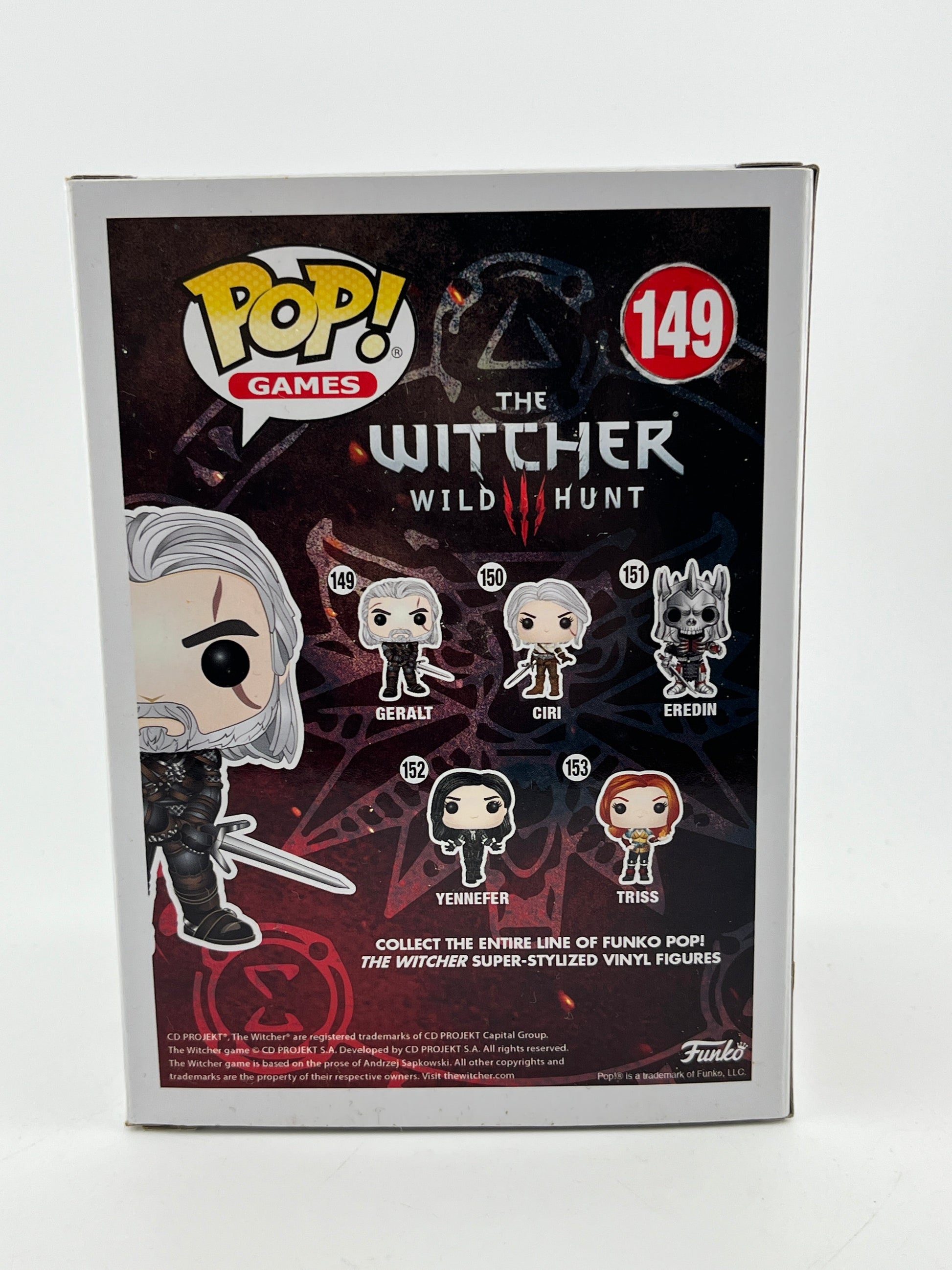 Funko POP! Games The Witcher - Geralt #149 - Vinyl Collectable FRENLY BRICKS - Open 7 Days