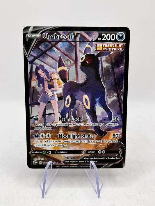 Pokémon TCG Umbreon V Sword & Shield Mfg: Brilliant Stars Tg22/Tg30 Holo Secret FRENLY BRICKS - Open 7 Days