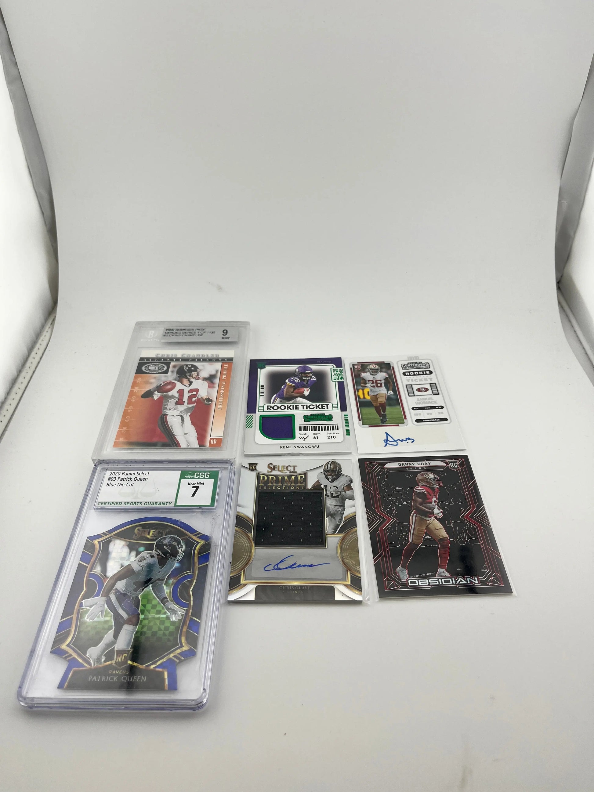 NFL Player Card Lot #6 Graded/Numbered/Autographed FRENLY BRICKS - Open 7 Days