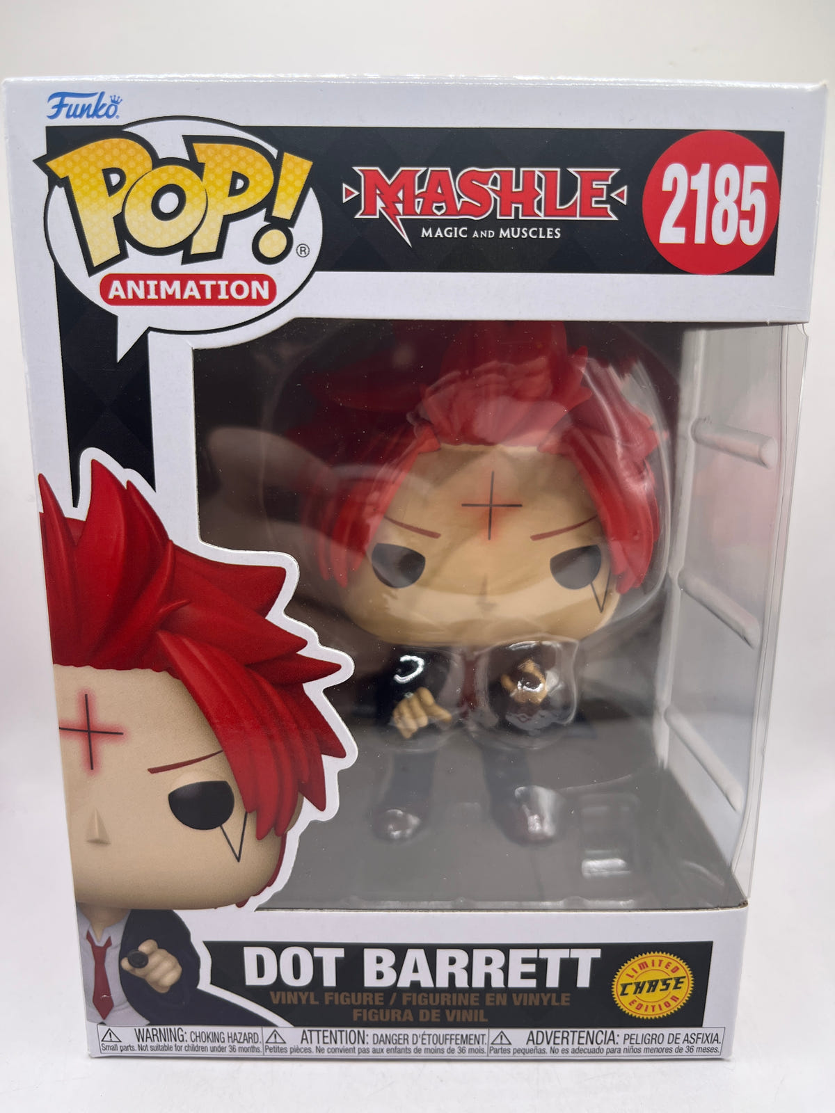 Funko POP! Animation Mashle Magic and Muscles Dot Barrett #2185 Chase Edition image 1
