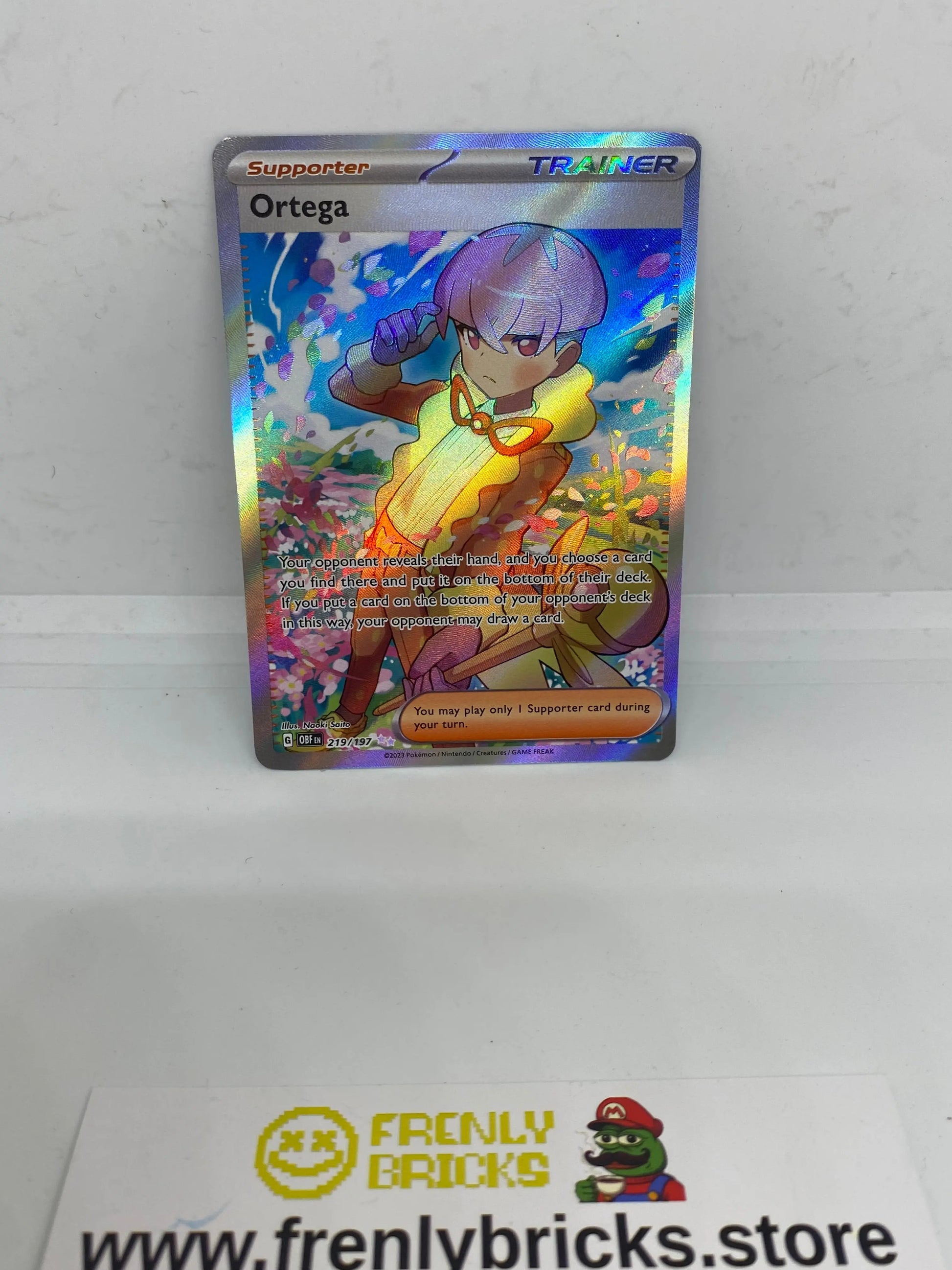 Ortega Sv03: Obsidian Flames 219/197 Holo (LP) FRENLY BRICKS - Open 7 Days