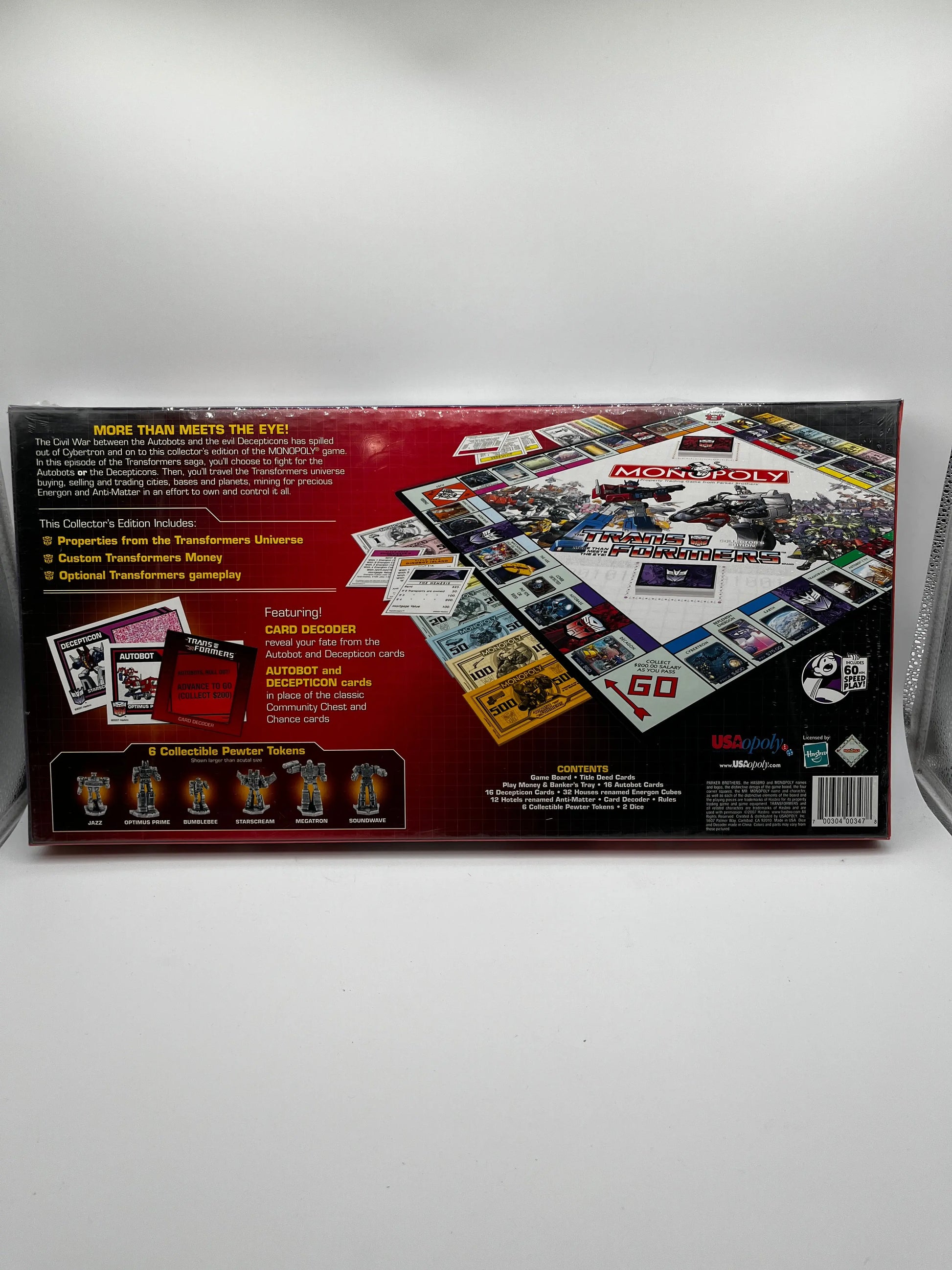 Monopoly Transformer Collectors Edition FRENLY BRICKS - Open 7 Days