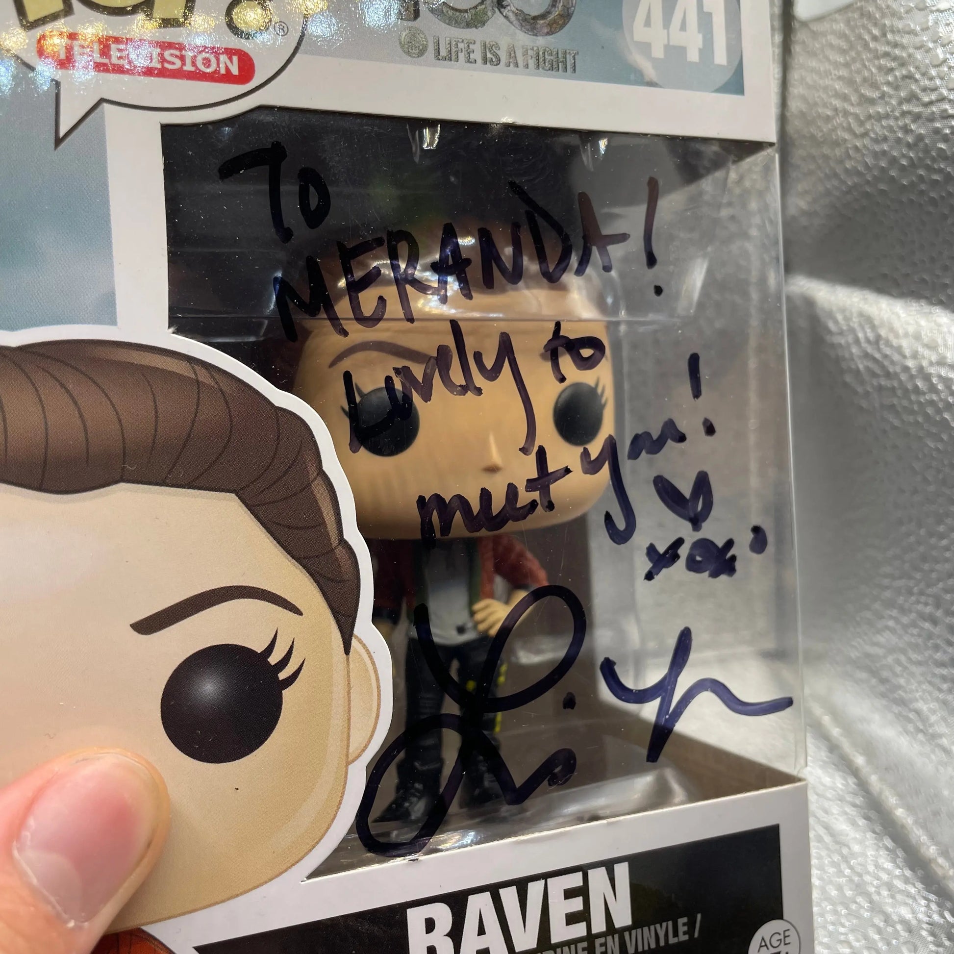 Raven Pop 441 - The 100 Funko Pop! Vinyl 2017 - Vaulted + Signed (NO COA) FRENLY BRICKS - Open 7 Days