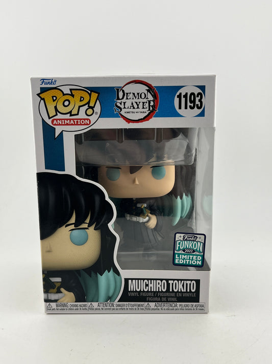 Funko POP! Animation Demon Slayer - Muichiro Tokito #1193 - Funkon 2022 LE FRENLY BRICKS - Open 7 Days