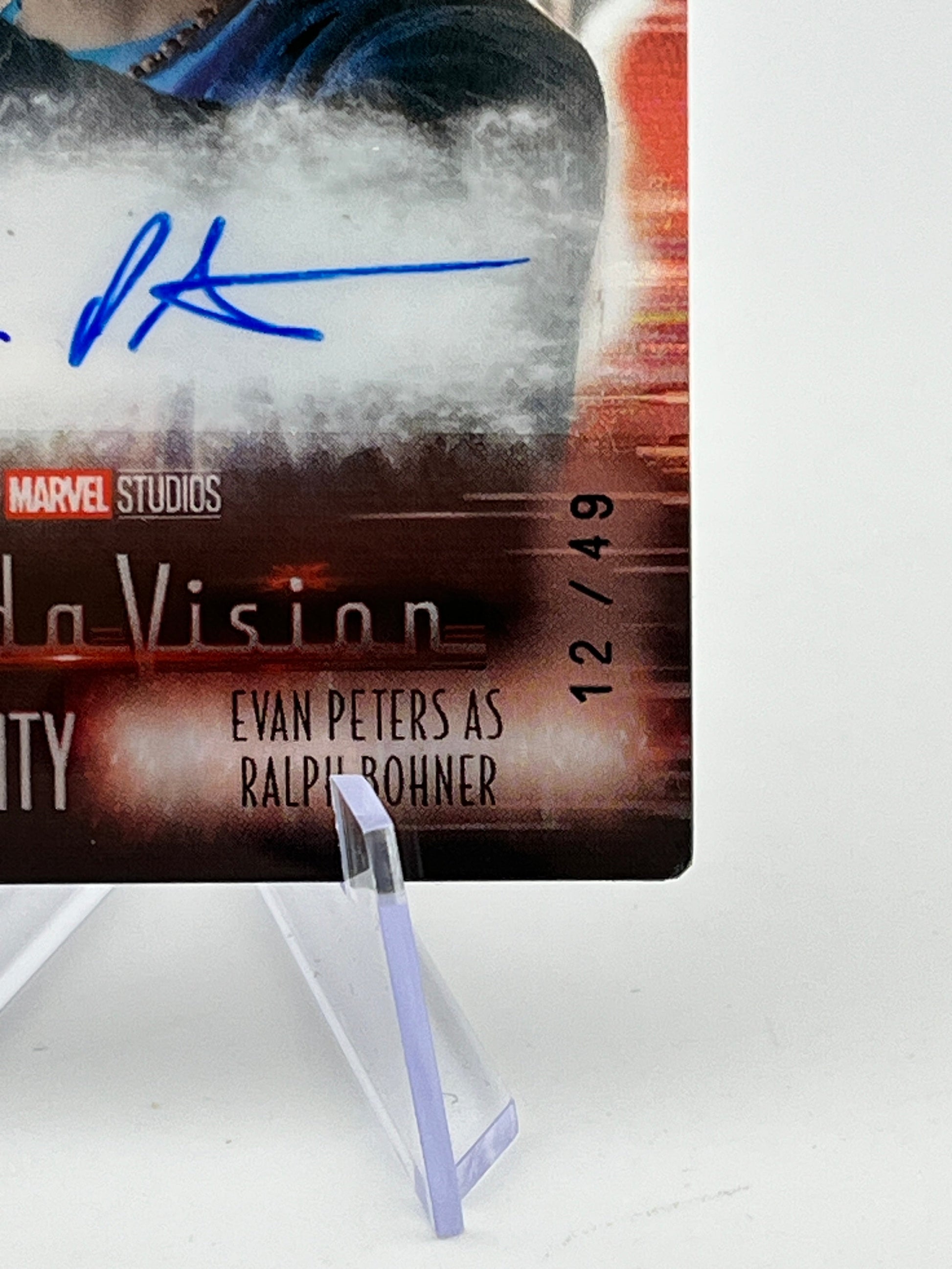 Upper Deck Marvel Wandavision - Evan Peters As Ralph Bohner  Auto 12/49 Wanda's Reality FRENLY BRICKS - Open 7 Days