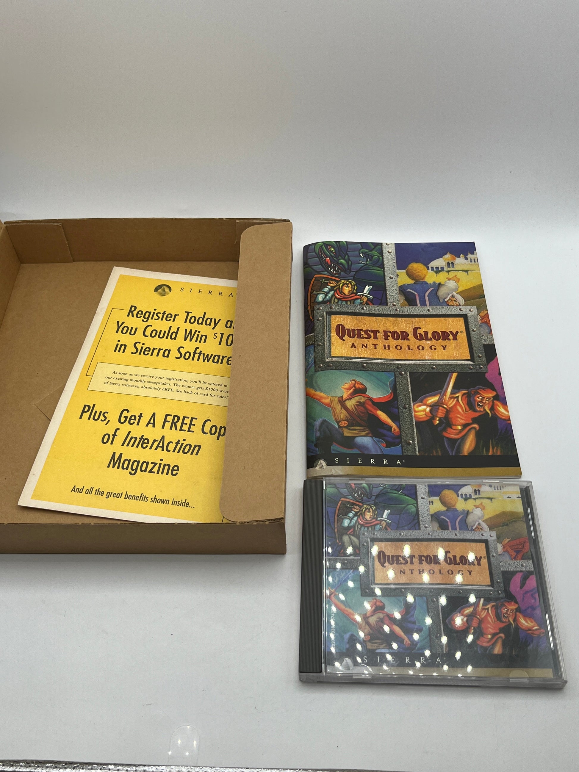 “Quest for Glory” Anthology I II III IV Big Box PC MS-DOS / WINDOWS CD Sierra FRENLY BRICKS - Open 7 Days