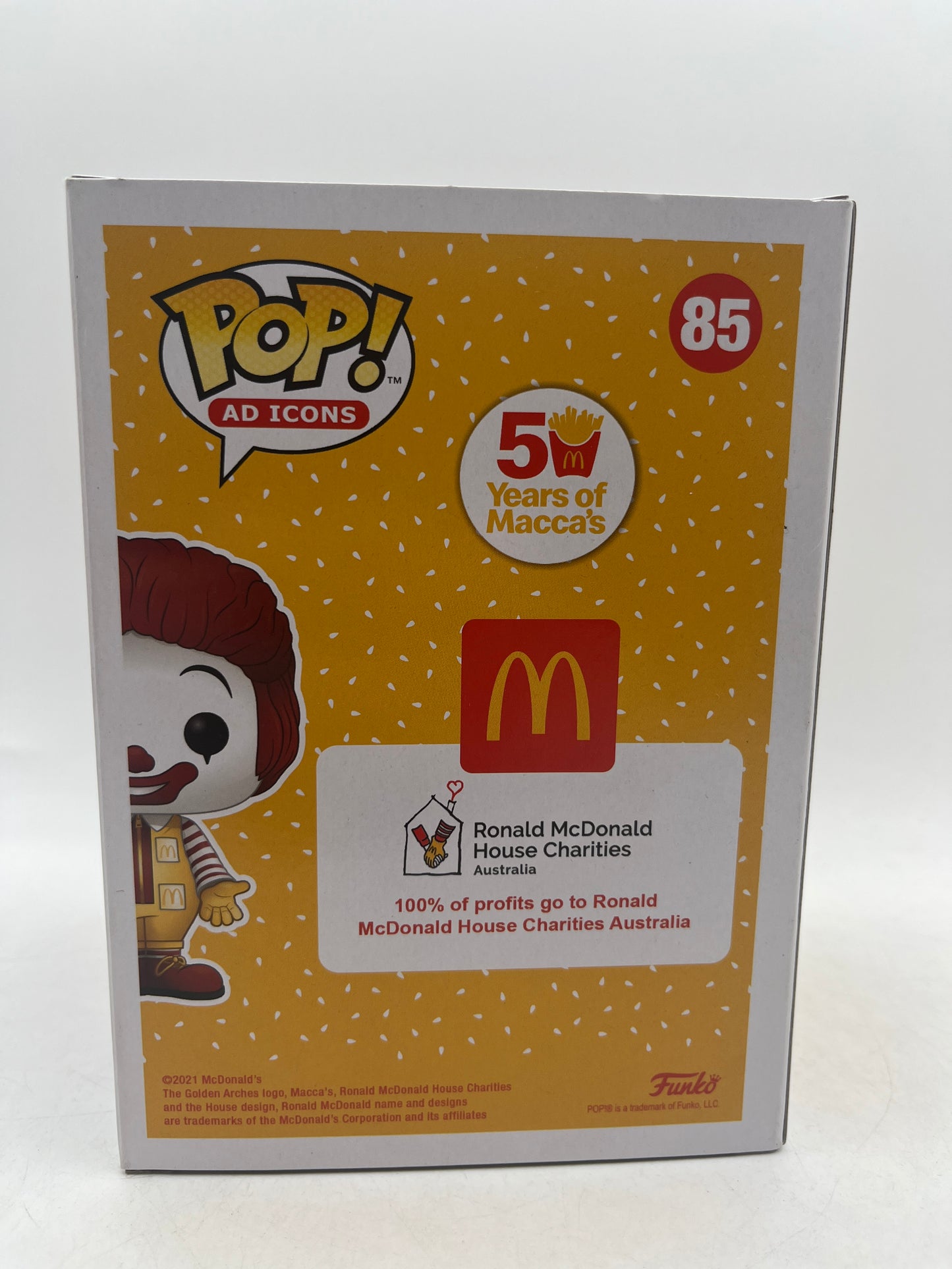Funko POP! McDonalds Australia Ronald McDonald Diamond #85 50 Years of Macca's
