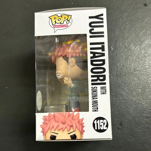 FUNKO POP VINYL JUJUTSU KAISEN YUGI ITADORI WITH SUKUNA MOUTH #1152 FRENLY BRICKS - Open 7 Days