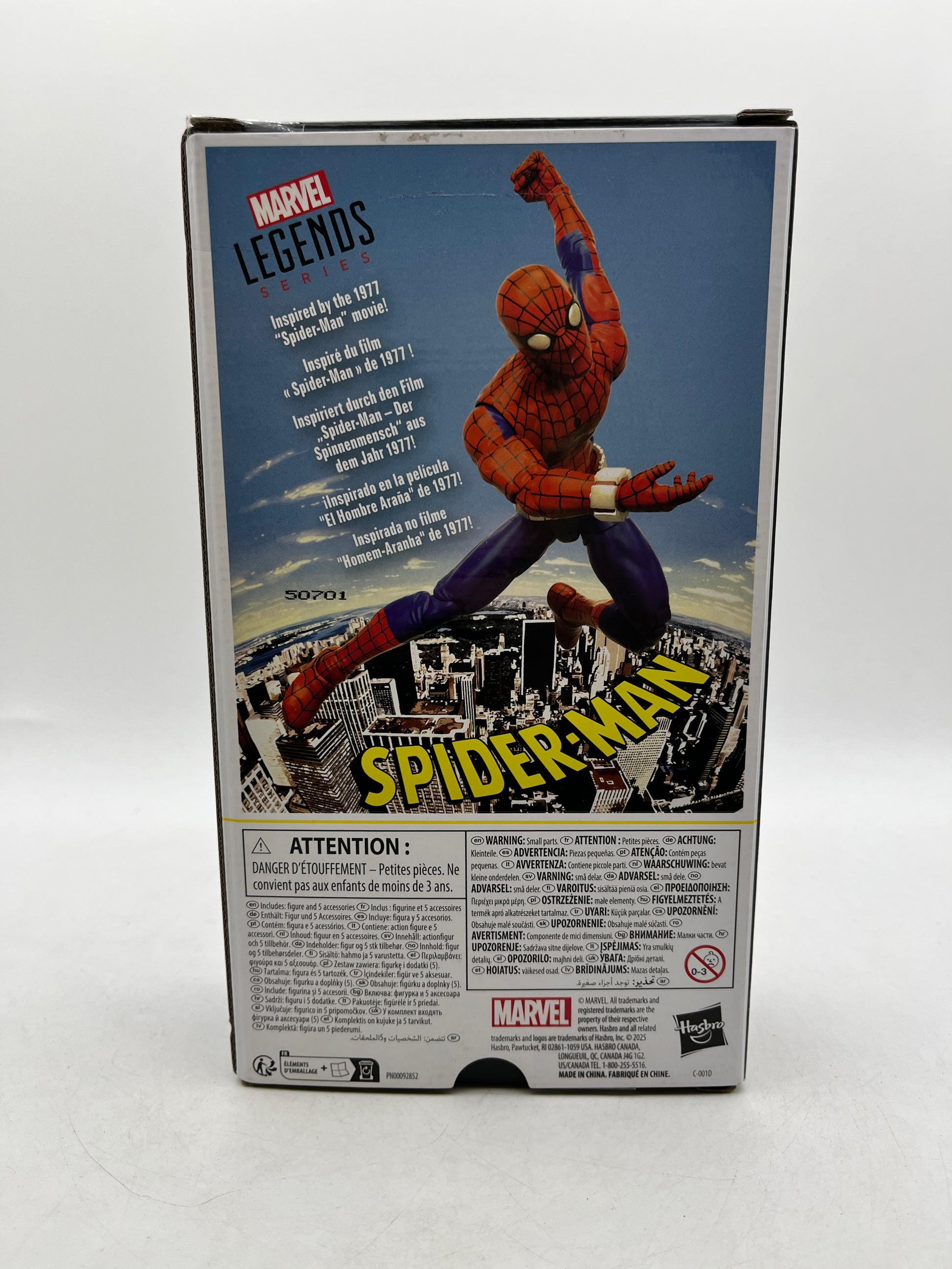 Marvel Legends Series Spider-Man 1977 Movie Version - Action Figure - Sealed