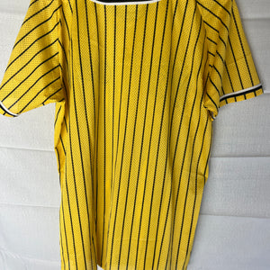 Nippon Baseball Hanshin Tigers Yellow/Black Blank Jersey Large