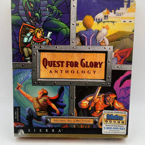 “Quest for Glory” Anthology I II III IV Big Box PC MS-DOS / WINDOWS CD Sierra FRENLY BRICKS - Open 7 Days