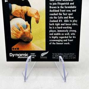 Craig Dowd Auto - 1995 Dynamic Marketing Rugby Union Card NZ All Blacks #10 FRENLY BRICKS - Open 7 Days