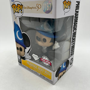 Funko POP! Walt Disney World 50 - Philharmagic Mickey Mouse #1167 - Diamond SE FRENLY BRICKS - Open 7 Days
