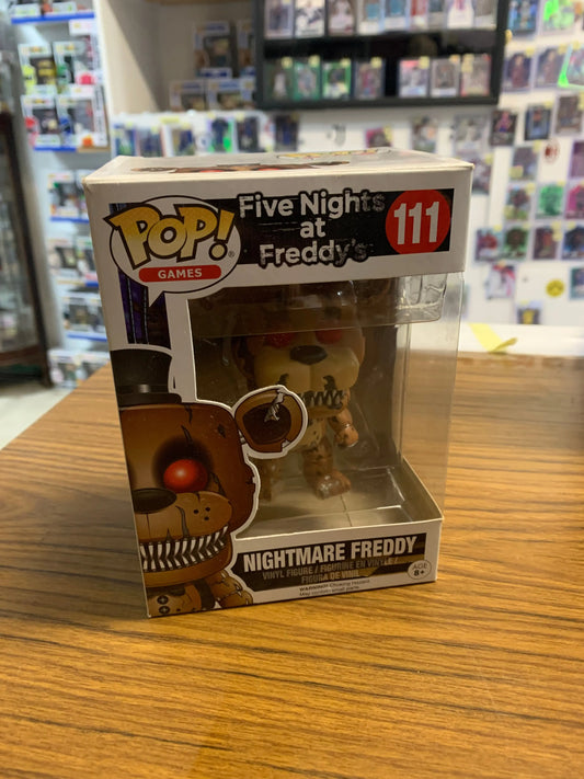 Five Nights at Freddy's #111 Nightmare Freddy Funko Pop! FRENLY BRICKS - Open 7 Days