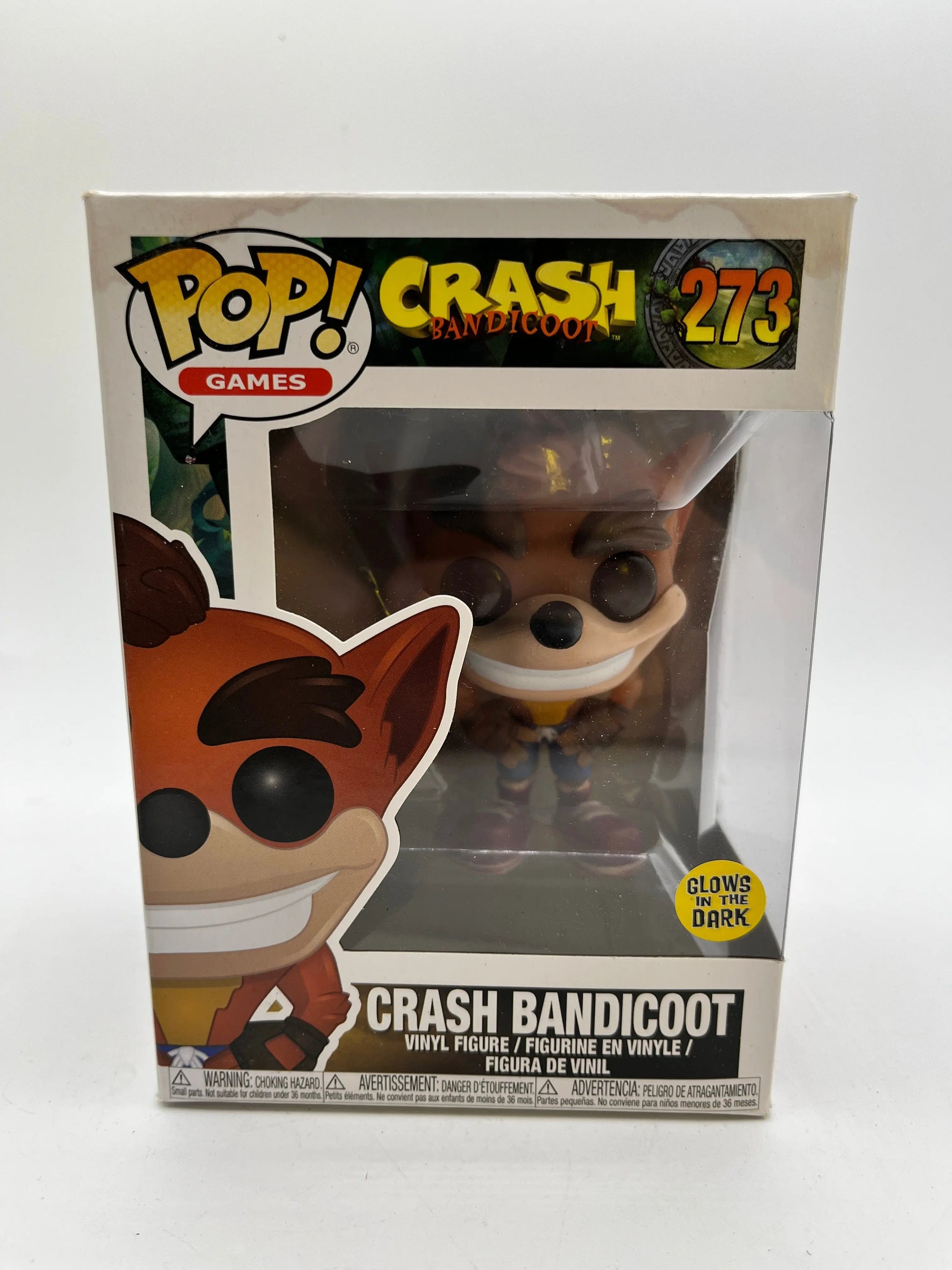 Funko POP! Games Crash Bandicoot: Crash Bandicoot Glow in the Dark #273 FRENLY BRICKS - Open 7 Days