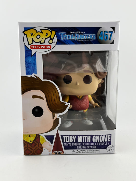 Funko POP! Television Troll Hunters - Toby With Gnomes #467 - Vinyl Collectable FRENLY BRICKS - Open 7 Days