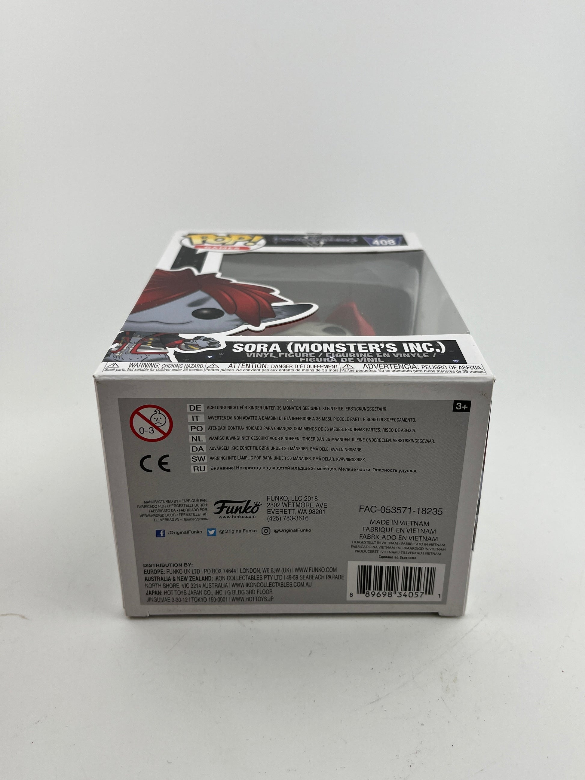 Funko POP! Games Disney Kingdom Hearts - Sora (Monster’s Inc.) #408 - Vinyl Collectable FRENLY BRICKS - Open 7 Days