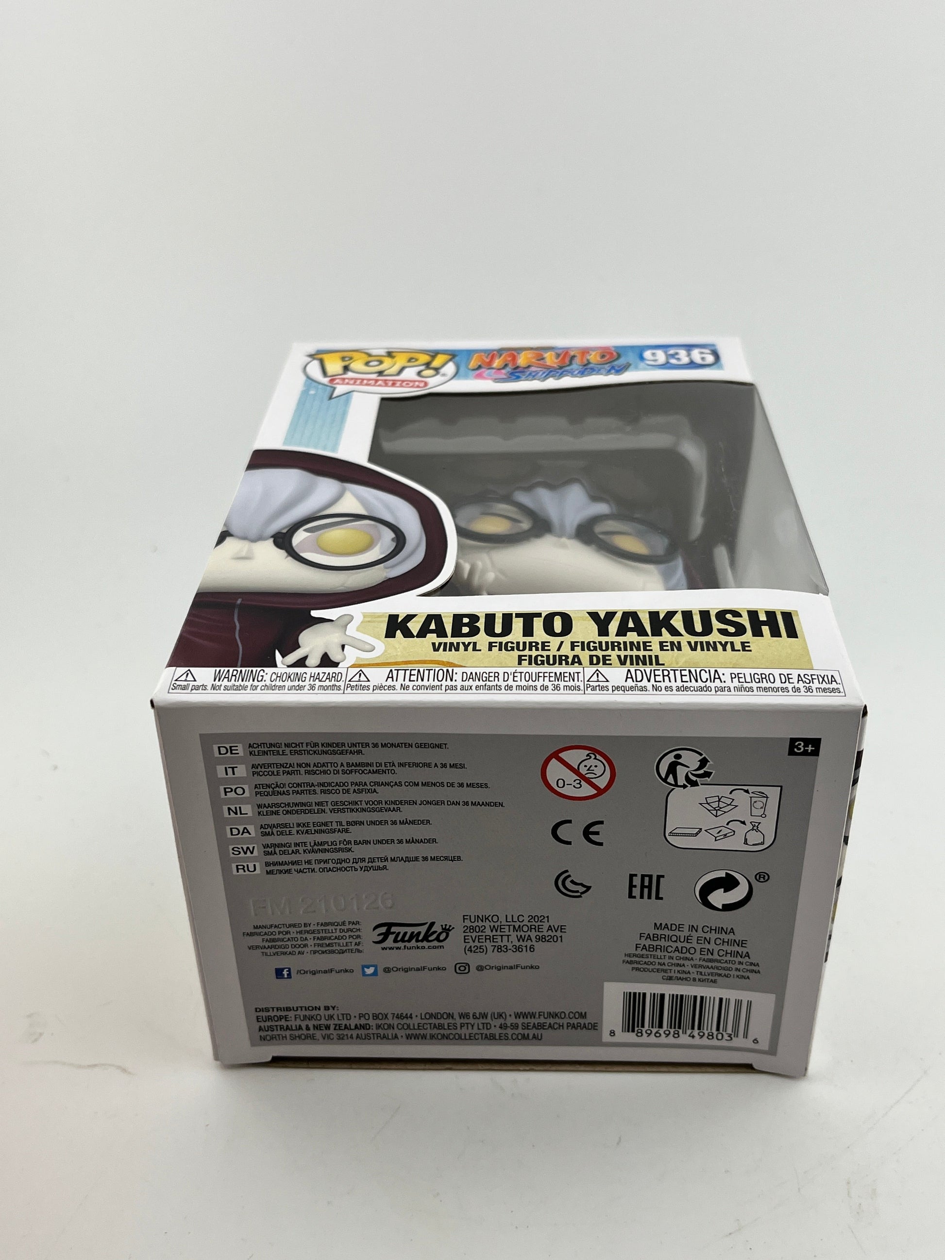 Funko POP! Animation Naruto Shippuden - Kabuto Yakushi #936 - Vinyl Collectable FRENLY BRICKS - Open 7 Days