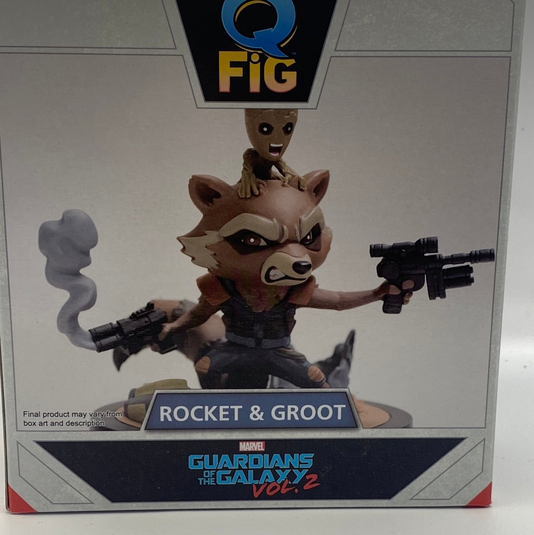 Marvel Guardians of The Galaxy Vol 2 QFig Rocket And Groot Figure Statue FRENLY BRICKS - Open 7 Days