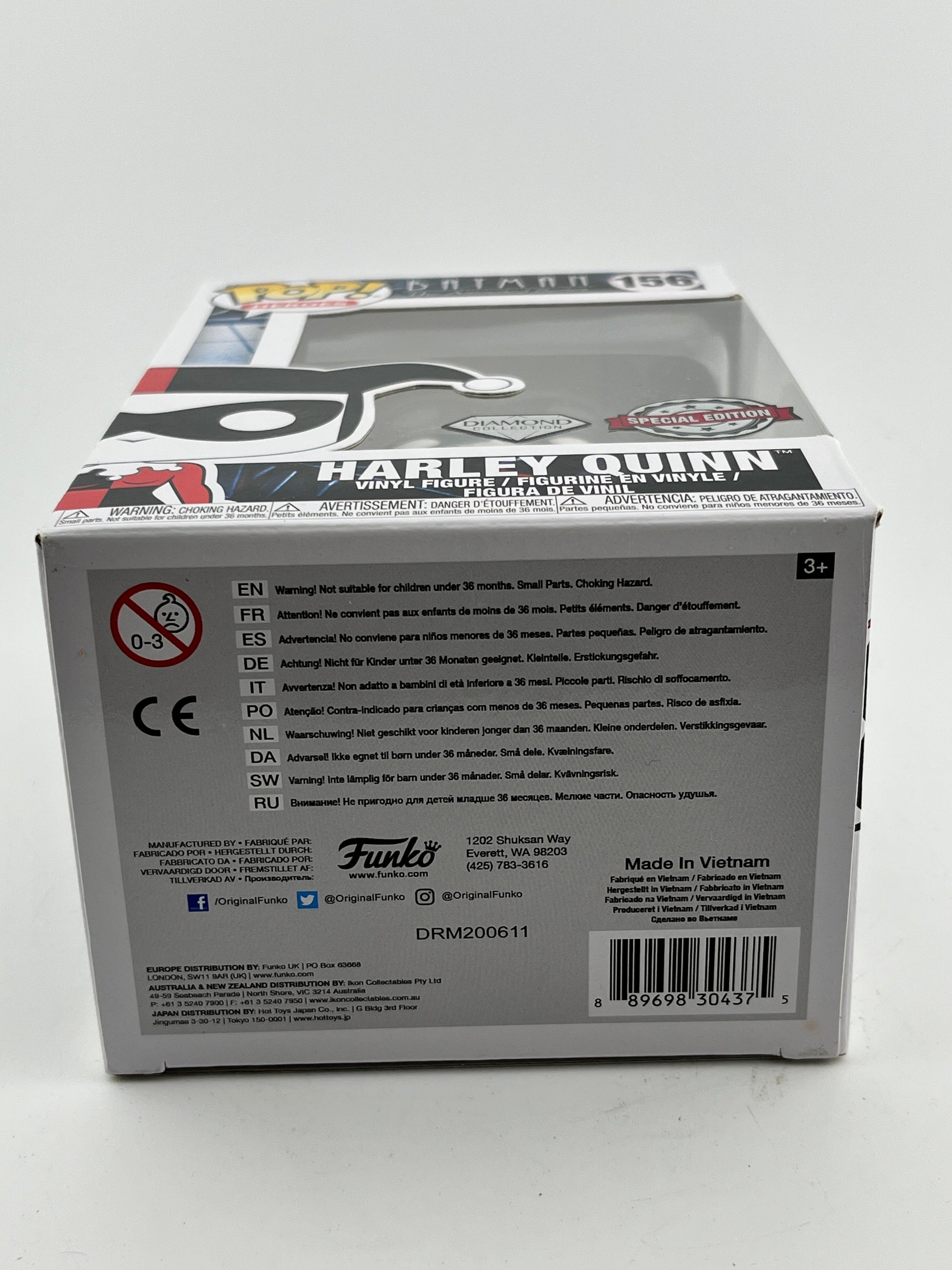 Funko POP! Heroes Batman The Animated Series - Harley Quinn #156 - Diamond Special Edition FRENLY BRICKS - Open 7 Days