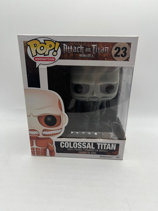 Funko Pop! Vinyl 6 in: Attack on Titan - Colossal Titan (Black and White) #23 FRENLY BRICKS - Open 7 Days