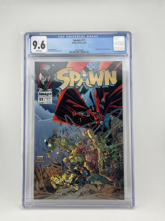 Spawn 11 - Geof Darrow Poster 1993 - Todd McFarlane - CGC Graded 9.6 FRENLY BRICKS - Open 7 Days