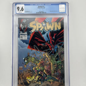 Spawn 11 - Geof Darrow Poster 1993 - Todd McFarlane - CGC Graded 9.6 FRENLY BRICKS - Open 7 Days