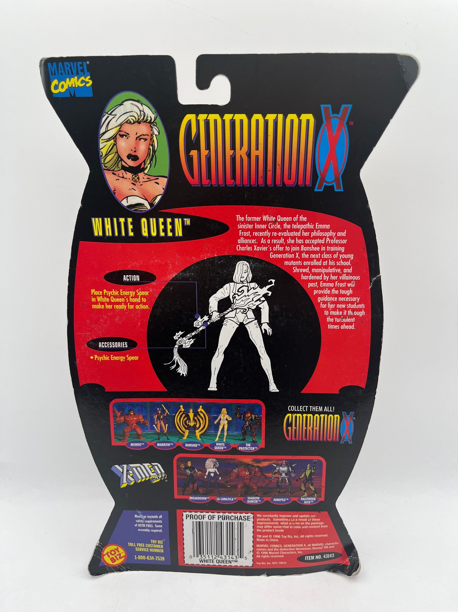 Emma Frost White Queen X-Men Generation X 6" Figure Marvel Legends 1996 FRENLY BRICKS - Open 7 Days