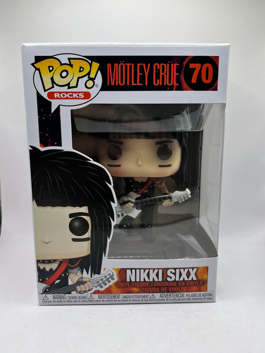 Funko POP! Rocks Motley Crüe - Nikki Sixx #70 - Vinyl Collectable FRENLY BRICKS - Open 7 Days