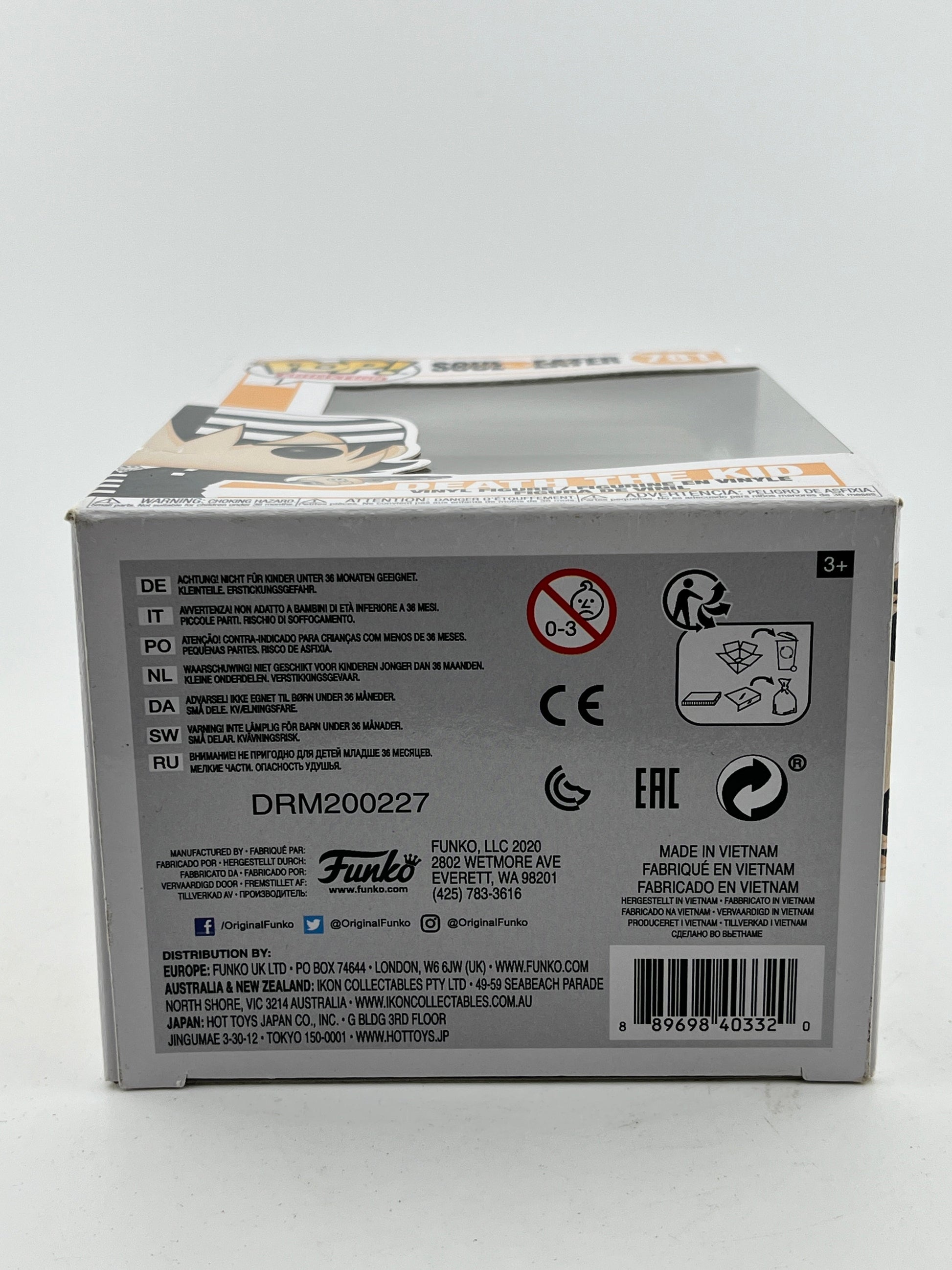 Funko POP! Animation Soul Eater - Death The Kid #781 - Vinyl Collectable FRENLY BRICKS - Open 7 Days