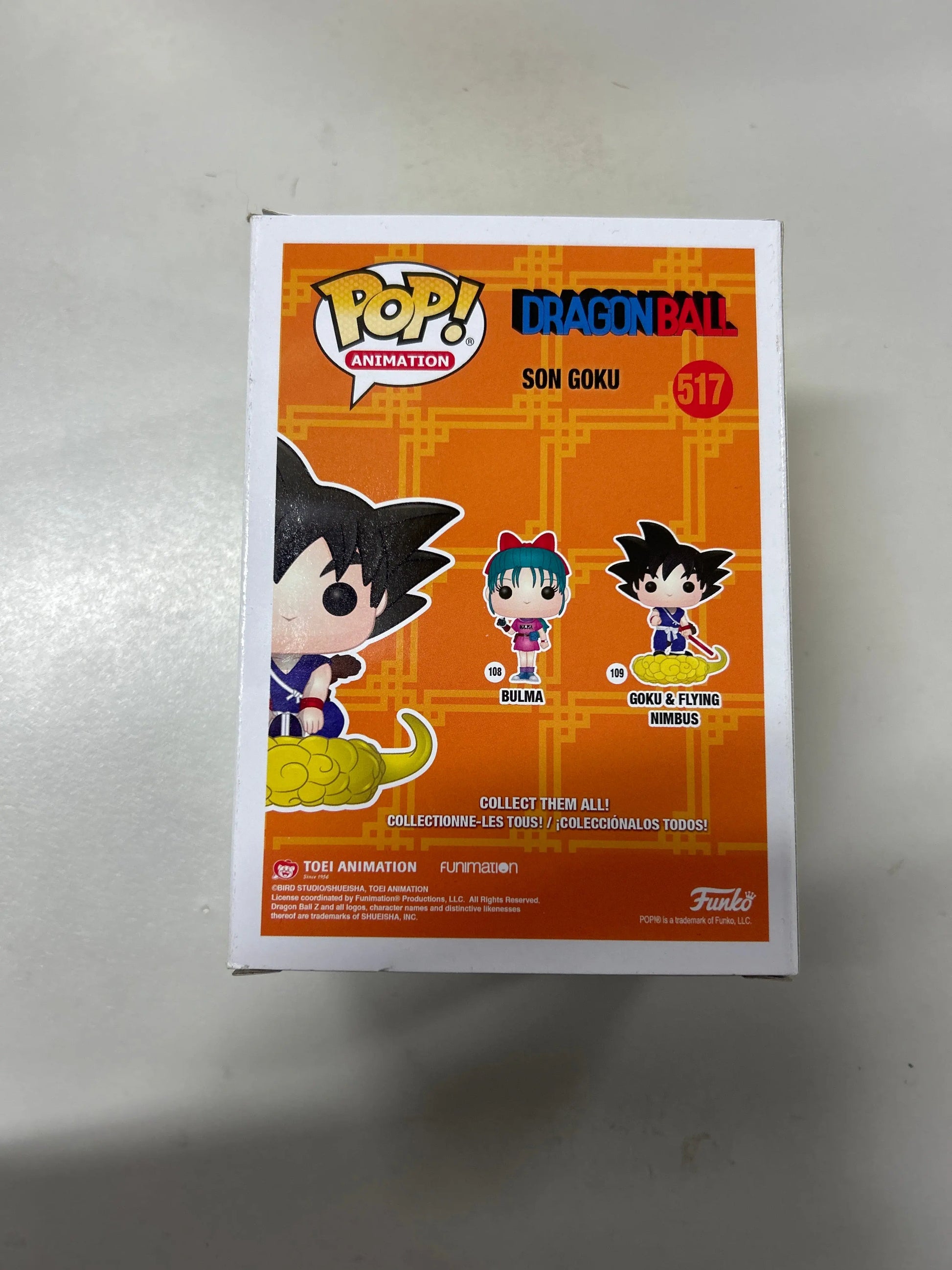 Pop Vinyl Dragon Ball #517 Son Goku FRENLY BRICKS - Open 7 Days