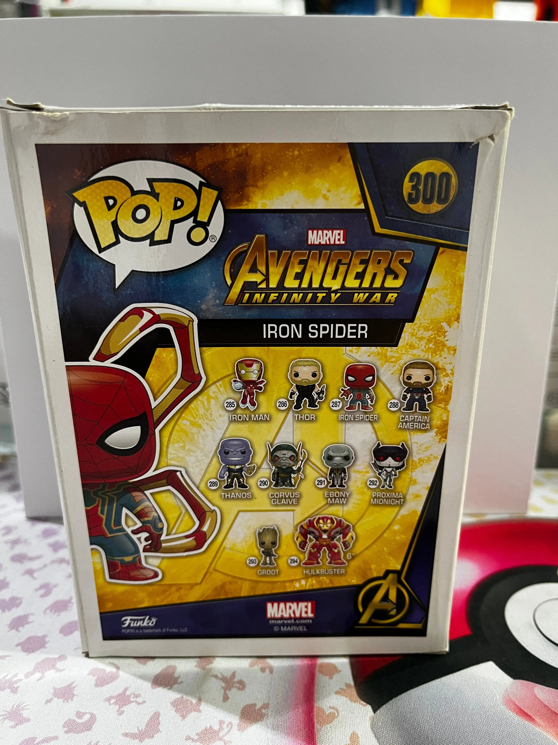 Funko Pop Vinyl Marvel Avengers Infinity War Iron Spider #300 FRENLY BRICKS - Open 7 Days