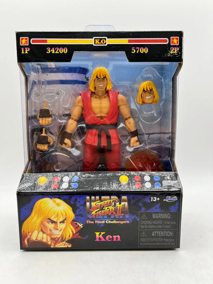Jada Ultra Street Fighter II The Final Challengers Ken Figure - Sealed FRENLY BRICKS - Open 7 Days