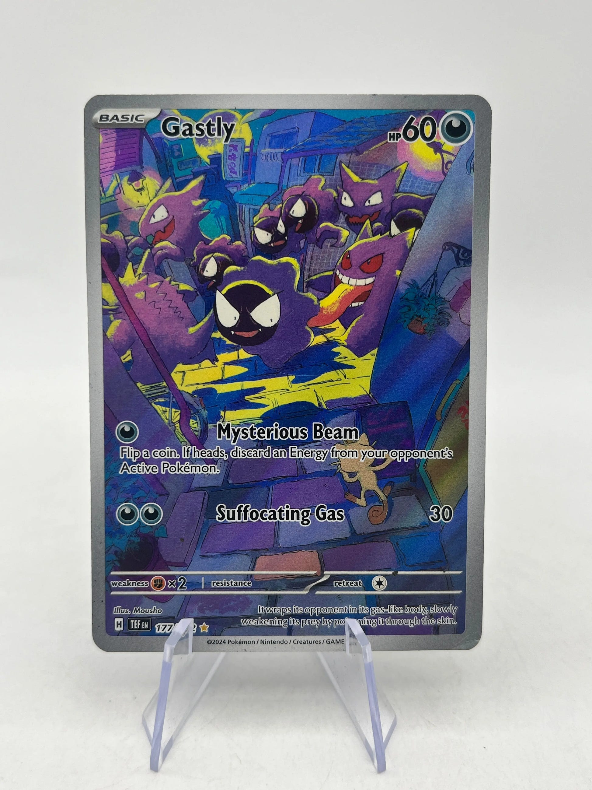 Pokémon TCG Gastly Scarlet Violet Temporal Forces 177/162 IR - MP FRENLY BRICKS - Open 7 Days image 1