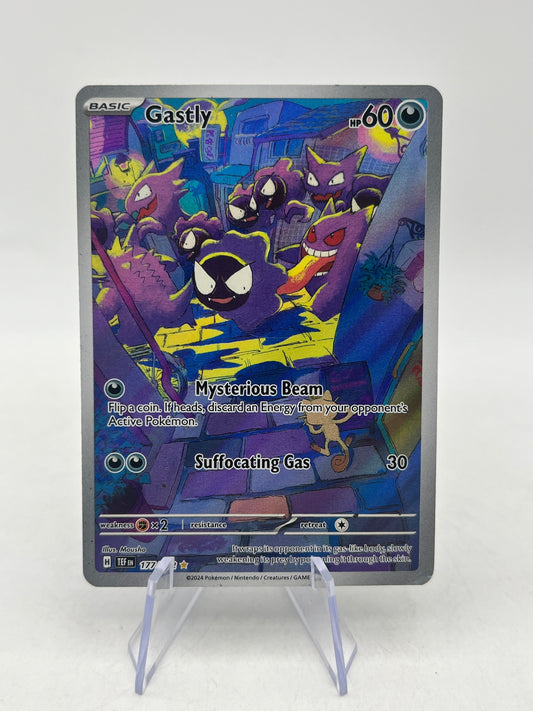 Pokémon TCG Gastly Scarlet Violet Temporal Forces 177/162 IR - MP FRENLY BRICKS - Open 7 Days